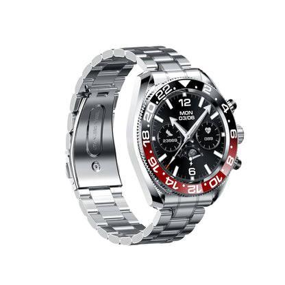 New Products Smartwatch AW35 2024 Round Screen Metal Band Ip67 Waterproof BT Call Heart Rate Sport Business for Men