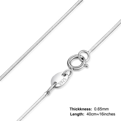 JewelryPalace Genuine 100% 925 Sterling Silver Necklace Ingot Twisted Trace Belcher Snake Bar Singapore Box Chain Necklace Women