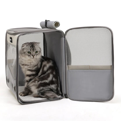 Innovative Traveler Backpack Pet Carrier for Cats and Dogs Collapsible Outdoor Breathable Pet Carrier Backpack