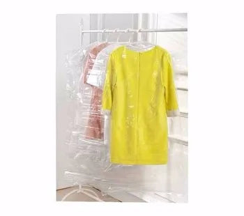 Customized Wholesale Big Personalized Waterproof  White Plastic clear  Garment Packing Dust Cover Bags Rolling