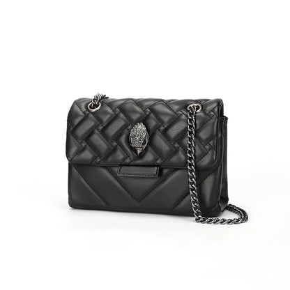 Foreign Trade Cross-Border E-Commerce Women's Chain Crossbody Shoulder Bag Flap Closure PU European Retro Style Small Handbag