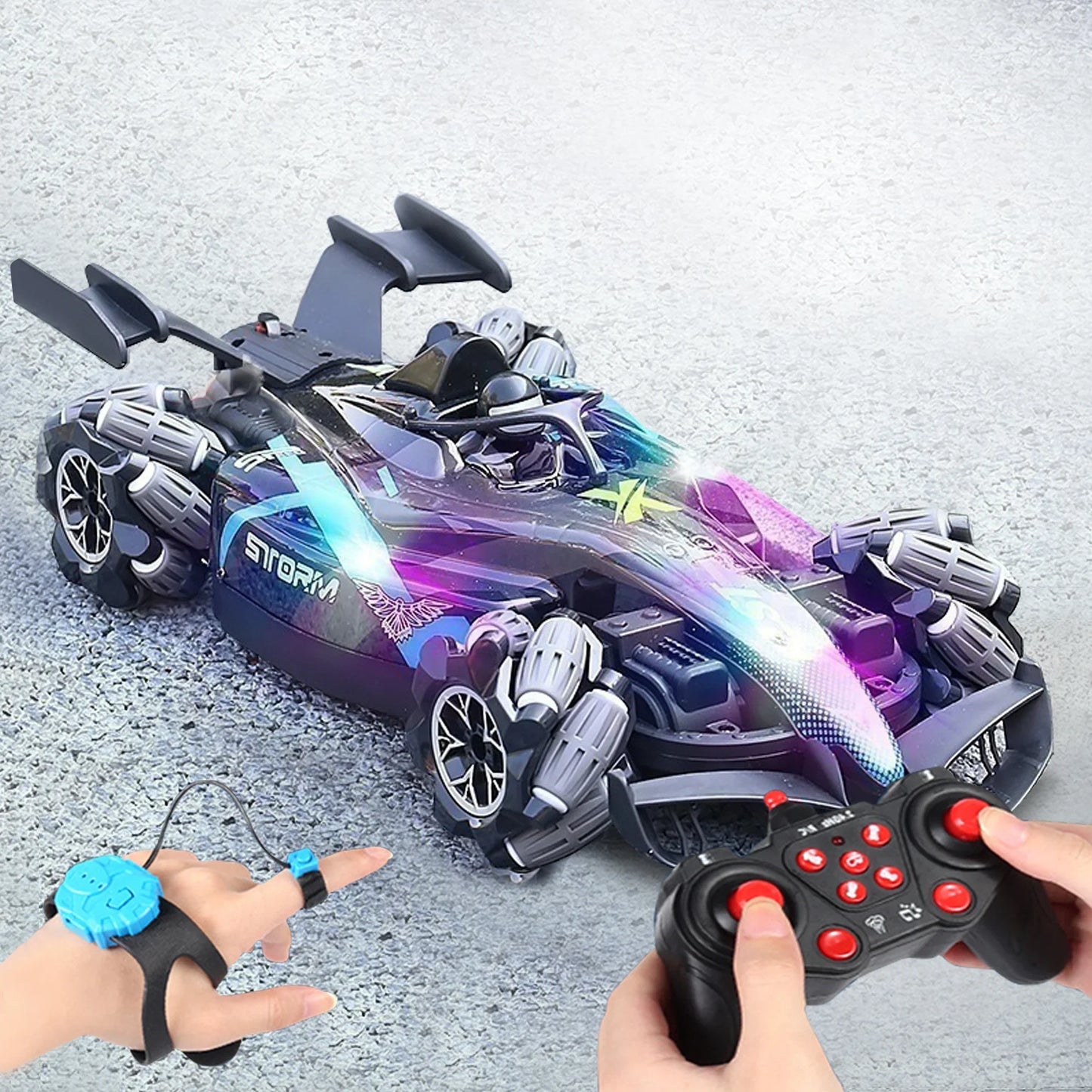 Wholesale 2.4G Remote Control Racing RC Stunt Cars 4WD High Speed Drift 360-Degree Rotating Car Kids Toys Gift Children