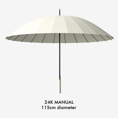 Modern Design Style 24 Bone Straight Automatic Manual UV Logo Umbrella Multi-Color Business Adults Suitable Portable