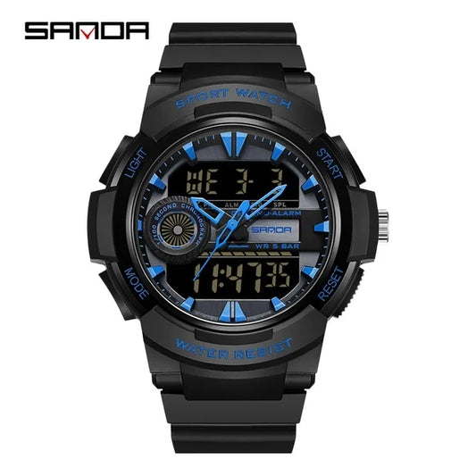 New Waterproof Digital Sports Watch SANDA 6082 High Quality Men's Sports Watch Multi-function Electronic Watch Relogio Masculino