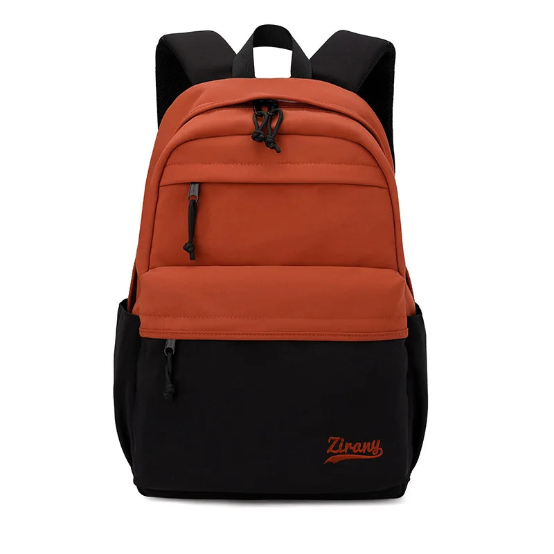 Most Popular High School Student Backpack Fashionable Waterproof Nylon Lining Simple Design Book Bags for Teens