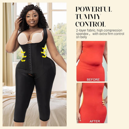 Abdomen Control Waist Trainer High Compression Garments Stage 1 Post Surgery Butt Lifter Fajas Colombianas Shapewear for Women