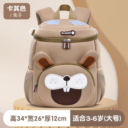 Lightweight Double Shoulder Backpack for Boys Sesame Cartoon Design Kindergarten New Year Gift Mini Diving Material School Bag