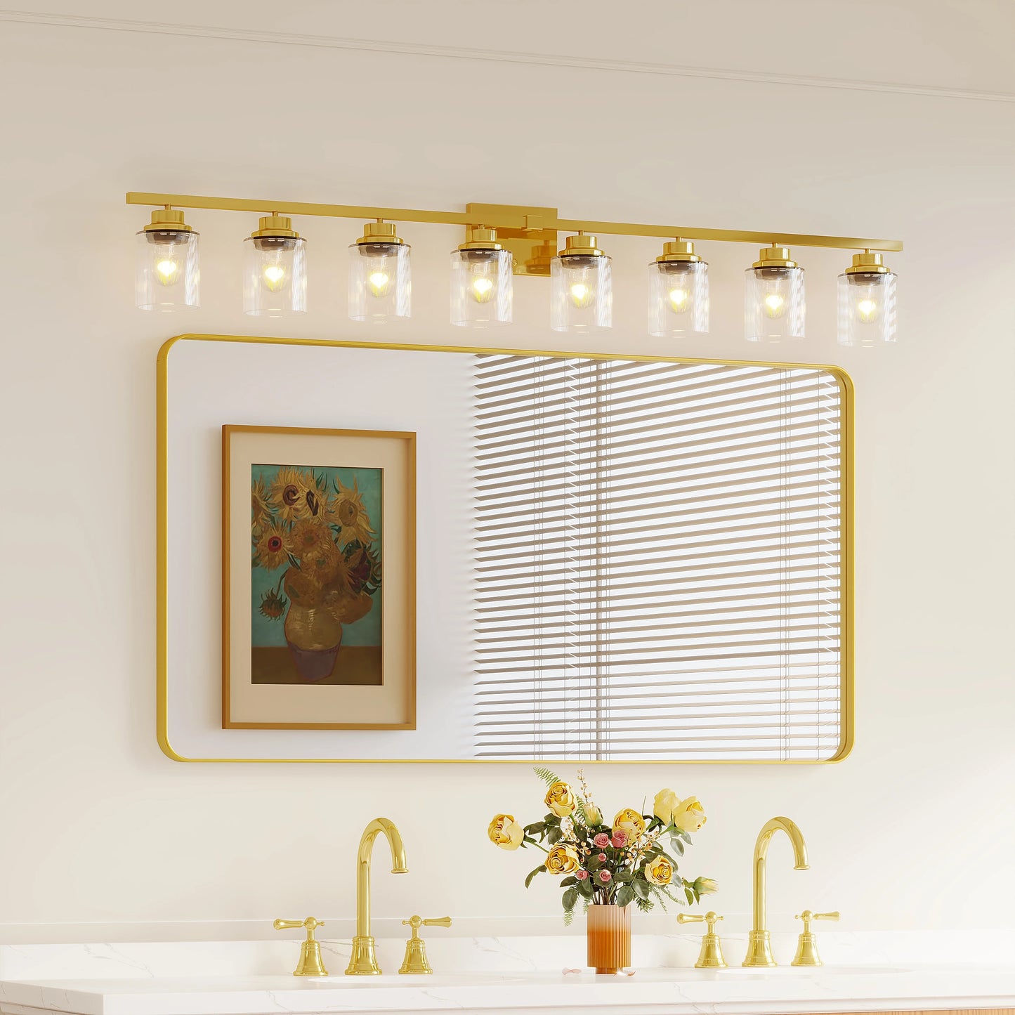 New Modern Framed Aluminium Style, Popular Fashion Wall Mirror for Living Room and Bathroom