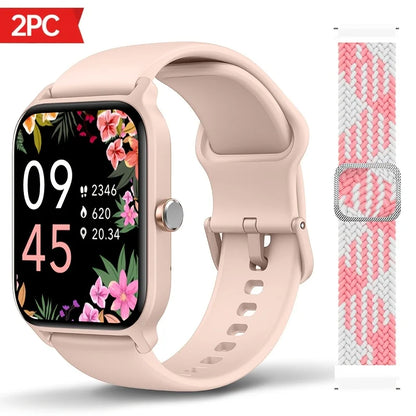 Valentine's Day Gift, FAWEIO Women's Smartwatch, Men's Wireless Calling,1.8-inch HD Touchscreen,Fitness Tracker,100+Sports Modes