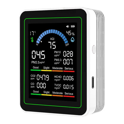 10 in 1 Year's Worth Computer Import Air Quality Monitor Measures PM2.5 PM10 CO2 AQI TVOC