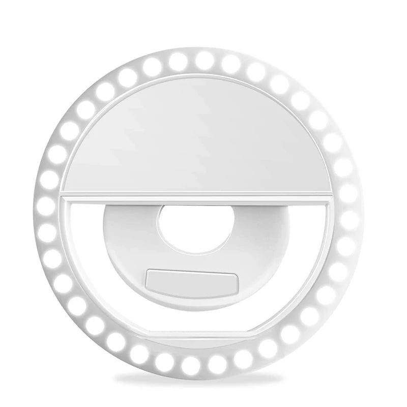 USB Charge Led Selfie Ring Light Mobile Phone Lens LED Selfie Lamp Ring for iPhone for Samsung Xiaomi Phone Selfie Light