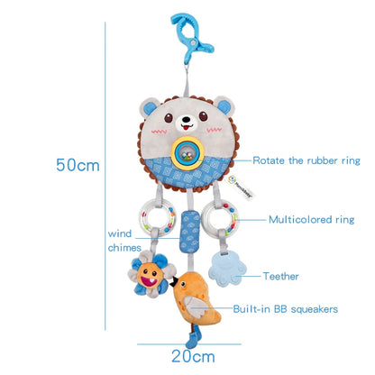 Baby Rotating Bead Wind Chime Cartoon Animal Bell Lathe with EN71, CPC, GG6675 Certification M044