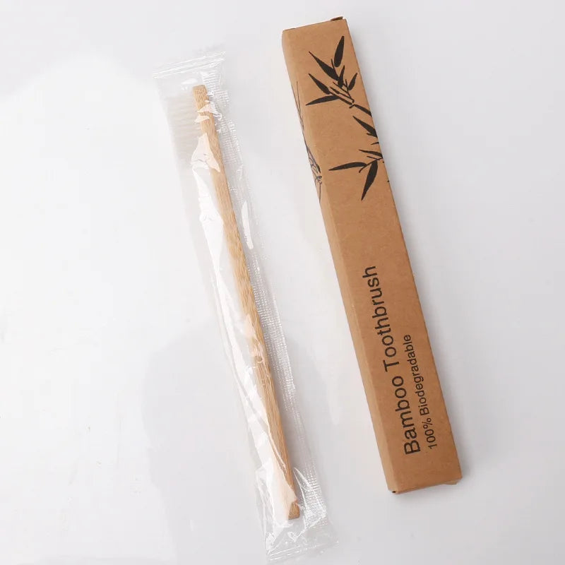 Eco-friendly Travel Hotel Soft Bristle Bamboo Toothbrush With Cheap Price