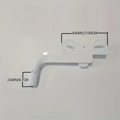 Ultra-Slim ABS Toilet Bidet Attachment Non-Electric Adjustable Water Pressure Front and Rear Wash Sprayer for Bathroom