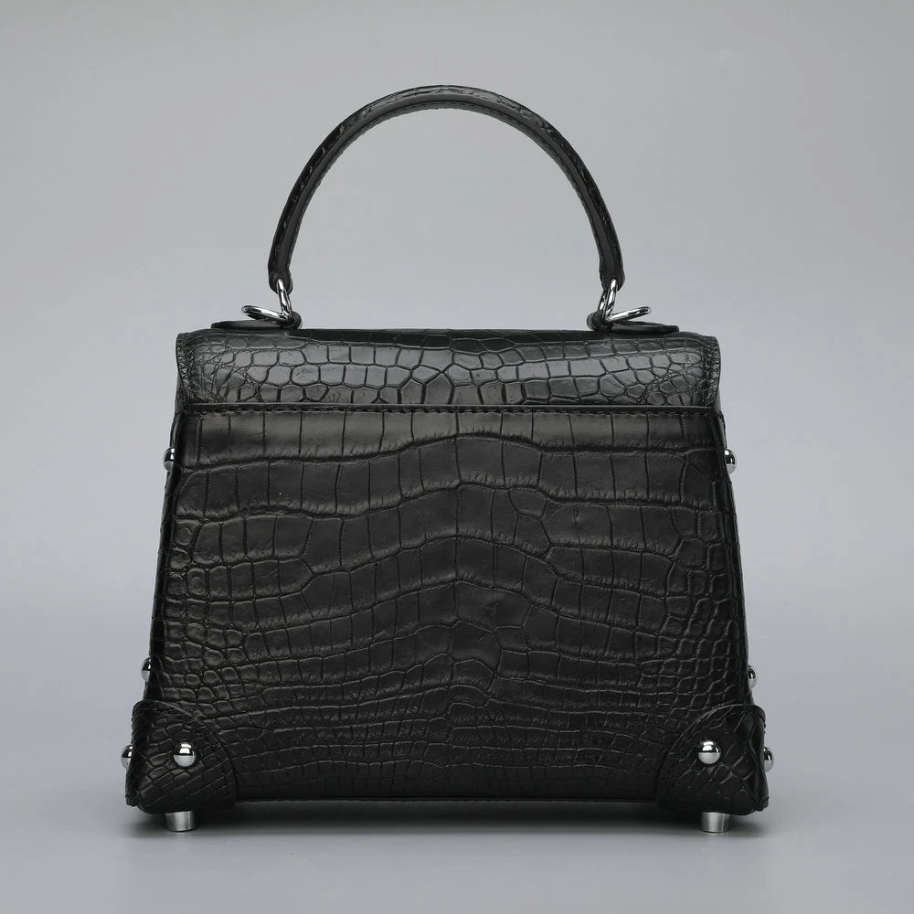 Custom Luxury Genuine Crocodile Leather Stylish Handbags for Women Elegent Ladies Woman Small Alligator Crossbody Shoulder Bags