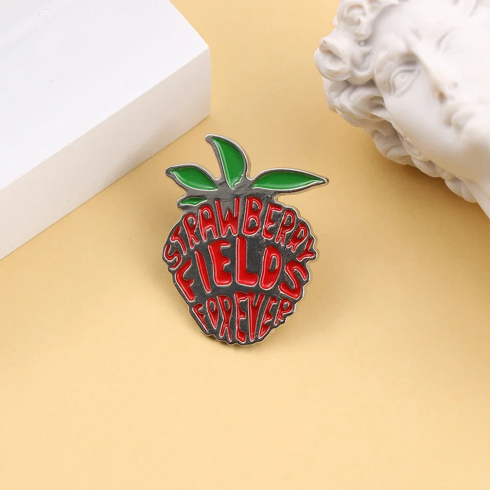 Shmik Funny Rock and Roll Band Enamel Pin Punk Letters Badge Album Collection Jewelry Gift for Music Fans