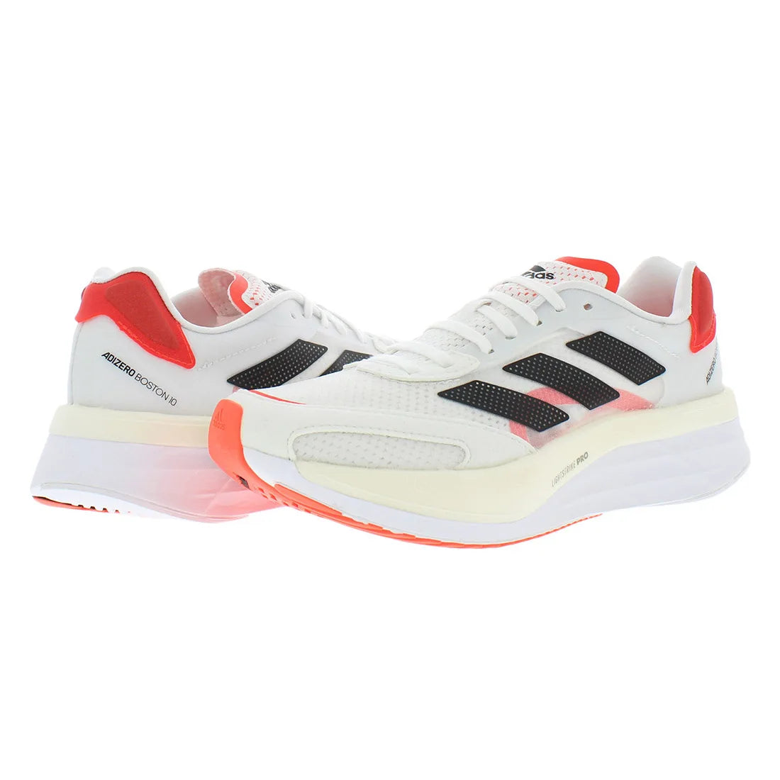 For for Boston 10 Womens Running Shoes White/Black/Red Color | 100% Authentic Made in Vietnam Model MSS-FY4080