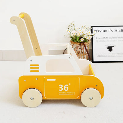 Hot Selling Wooden Multi-Functional Walker Activity Educational Toys for Toddlers Baby Learning Unisex