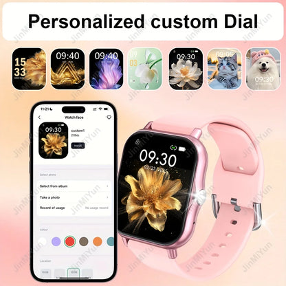 1. 83" Full Touch Screen Smartwatch with Wireless Calls/Messaging, Multiple Sports Modes, Remote Camera Control, Music Playback
