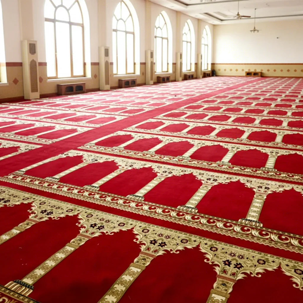 Cheap Muslim Mosque Prayer Carpet for Women Jacquard and Cut Pile Persian Style Prayer Carpet Rug