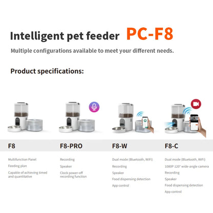Factory 2 in 1 Video Wifi App Control Smart Pet Feeder and Water Dispenser Automatic Camera Pet Food Bowl Feeder for Dog Cat