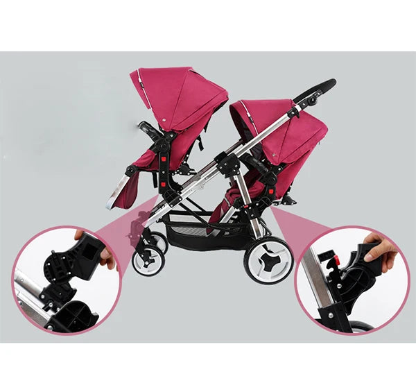 Wholesale Foldable Twin Stroller/Double Baby Stroller