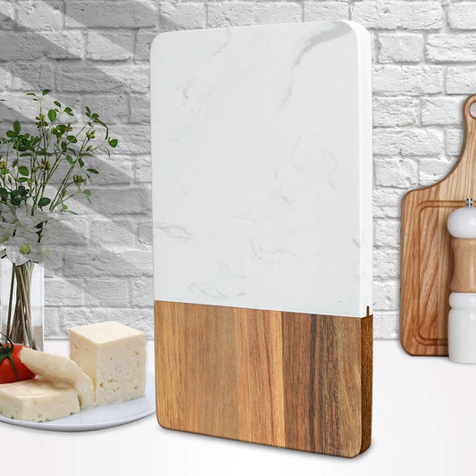 New Design Wholesale Marble Acacia Wooden Charcuterie Board with High Quality Wholesale