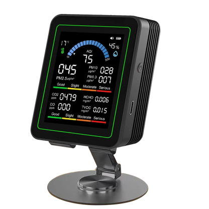 10 in 1 Year's Worth Computer Import Air Quality Monitor Measures PM2.5 PM10 CO2 AQI TVOC