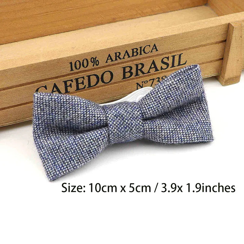 Children Wool Bow Tie Baby Boys Butterfly Skinny Bowtie Single Layer Child Bowties Gravatas Borboleta Collar Kids Ties