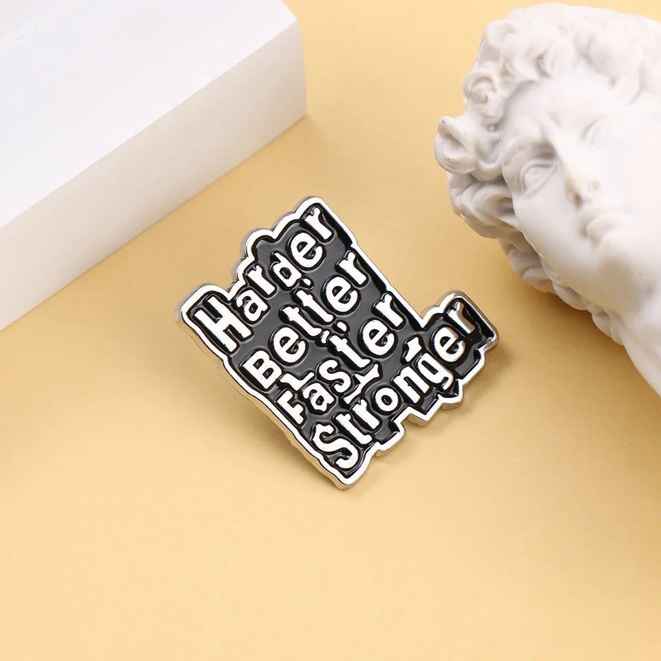 Shmik Funny Rock and Roll Band Enamel Pin Punk Letters Badge Album Collection Jewelry Gift for Music Fans