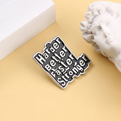 Shmik Funny Rock and Roll Band Enamel Pin Punk Letters Badge Album Collection Jewelry Gift for Music Fans