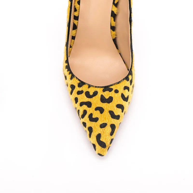Chaussures Femmes Zapatos De Mujer Women Sexy Dress Shoes Leopard Print Pointy Toe Classic Thin High Heels Ladies Stiletto Pumps