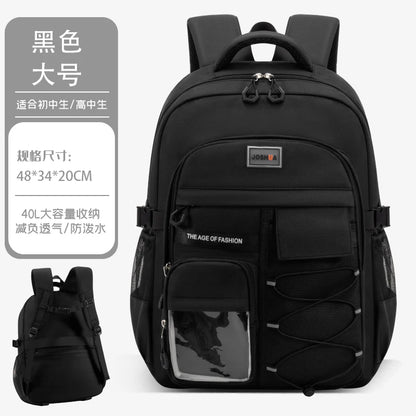 18 Inches Big Capacity School Bags Mochilas Escolares Teen Backpack for Boys Girls High School Students Backpack to School