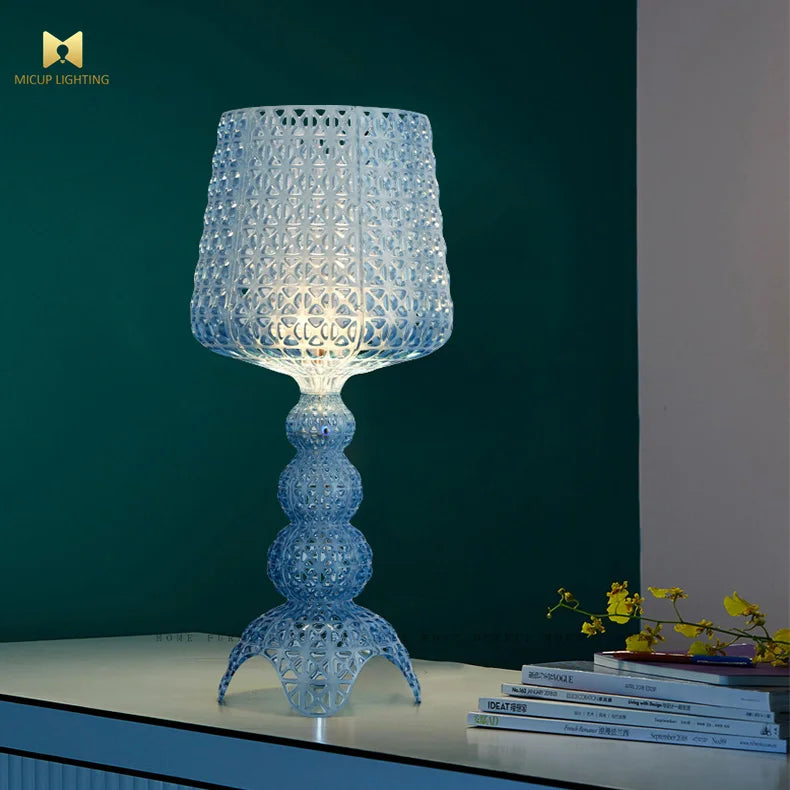 Modern Style High Tech Thermoplastic Polymer Hollow Out Table Lamp