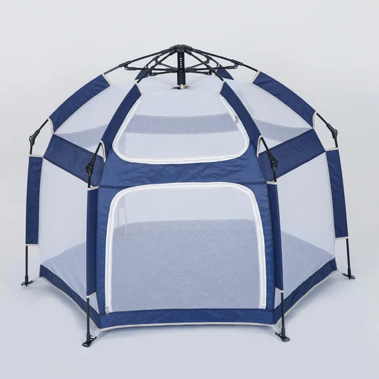 Portable Fully Enclosed Oxford Material Castle Play Tent for Kids Easy Automatic Setup for Camping Beach Outdoor Tours