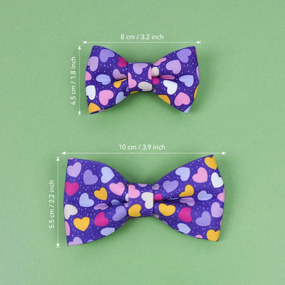 MIDEPET Valentine's Day New Year Gift  Series Colo Blooming Bow Tie Logo Custom Pet Bow Tie Pet Accessories China Factory Outlet