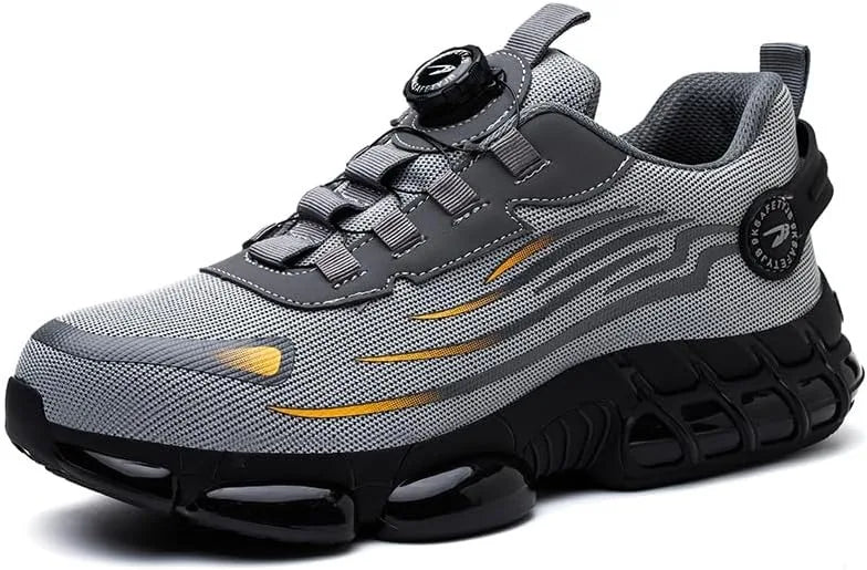 New Work Safety Shoes 36-48 Size for Women Men Mens Steel Toe Sneakers Waterproof Lightweight Breathable Antiskid Boots Men Work