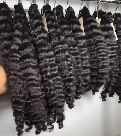 Unprocessed Natural Color Human Hair Weaves Raw Hair Bundle Extensions for Women Wholesale Vendor