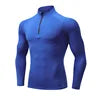 Wholesale Custom Logo Breathable Long Sleeve Men's Gym T-Shirt Active Wear Jogging Sports T-Shirt Soft Elastic Fitness T-Shirt