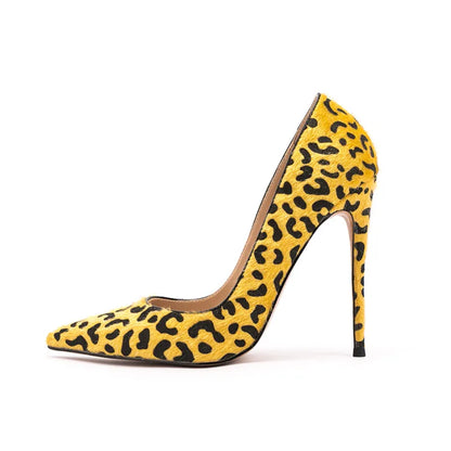 Chaussures Femmes Zapatos De Mujer Women Sexy Dress Shoes Leopard Print Pointy Toe Classic Thin High Heels Ladies Stiletto Pumps