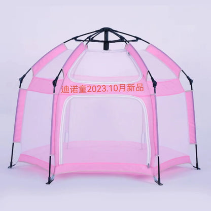 Portable Fully Enclosed Oxford Material Castle Play Tent for Kids Easy Automatic Setup for Camping Beach Outdoor Tours