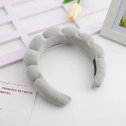Customized Women's Sponge Skincare Headbands Yogic Makeup Spa Face Wash Hair Accessories Towel Cloth Customizable Headbands