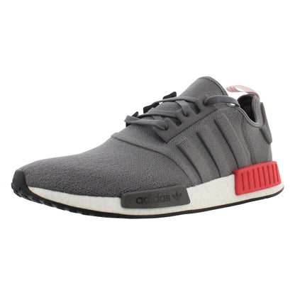 For Originals NMD_R1 MSS-BD7730 Men's Running Shoes Grey Four/Grey Four/Shock Red | 100% Authentic