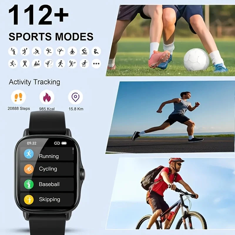 New 2026 Smartwatch, Unisex, Wireless Calling/Dialing, Multiple Sports Modes, Call Reminder and Rejection, Message Notification