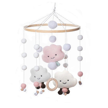 Baby Crib Mobile Bed Bell Toys Musical Rattle Educational Toys Bed Bell Newborn Mobile Bed Bell Bracket Baby Hanging Toys Holder