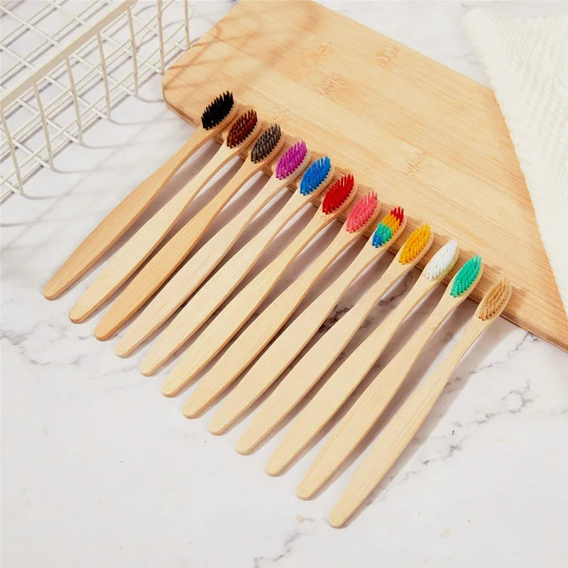 Eco-friendly Travel Hotel Soft Bristle Bamboo Toothbrush With Cheap Price