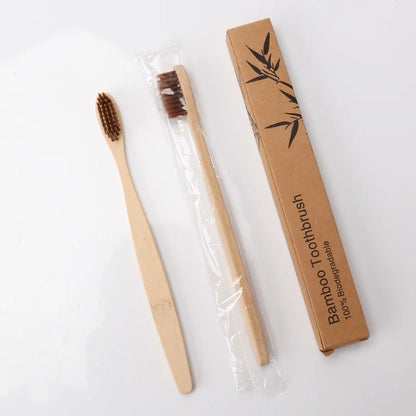 Eco-friendly Travel Hotel Soft Bristle Bamboo Toothbrush With Cheap Price
