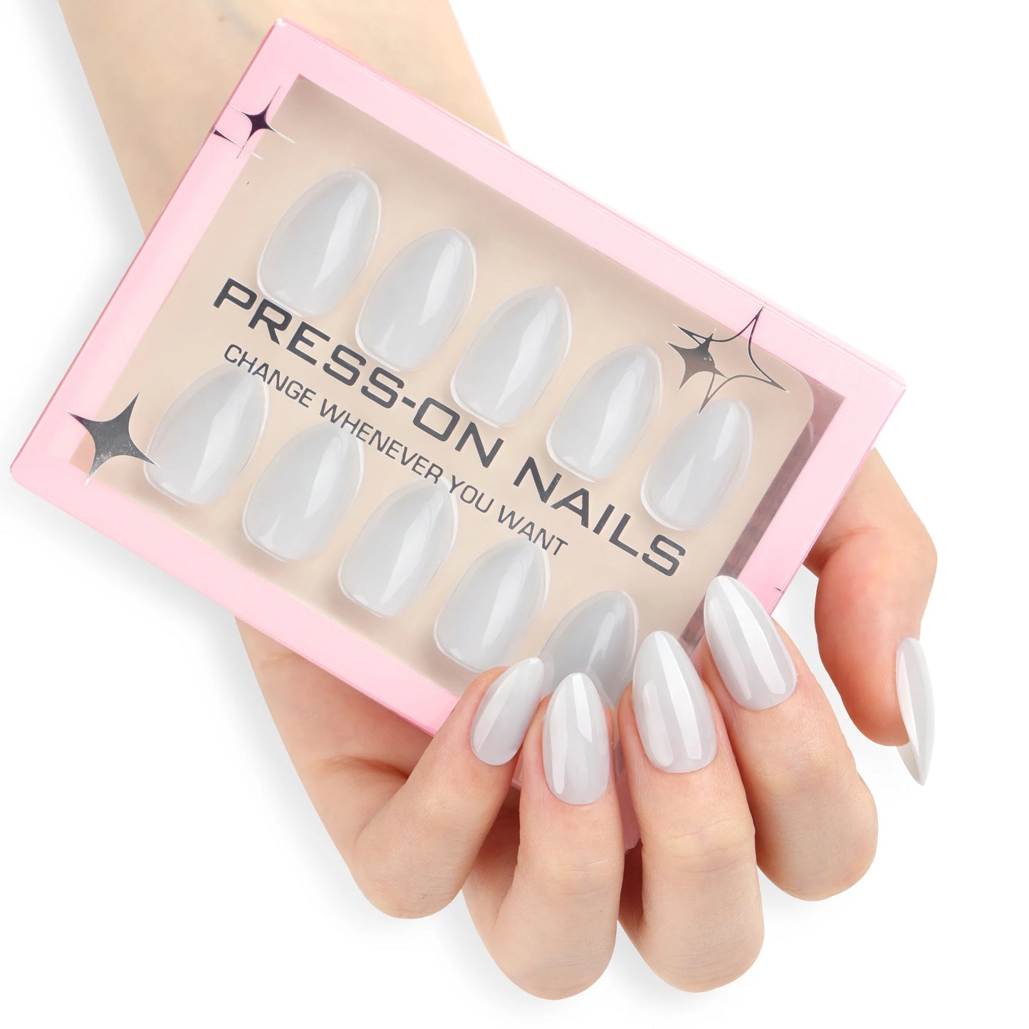 Solid Color press on nails wholesale short fake nails high quality false nails acrylic pmma  custom label Drop Shipping