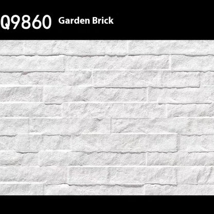 High - Durability Foshan 300X600 White Concave Enamel Cultural Stone Tiles for Villa Exterior Walls and Courtyard Walls