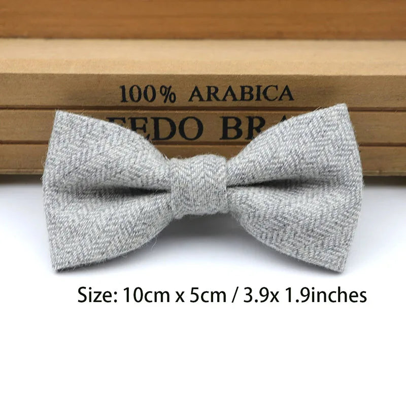 Children Wool Bow Tie Baby Boys Butterfly Skinny Bowtie Single Layer Child Bowties Gravatas Borboleta Collar Kids Ties